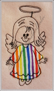 Preview: Engel Cordula Teil-Applikationen (10x10 ; 18x13)